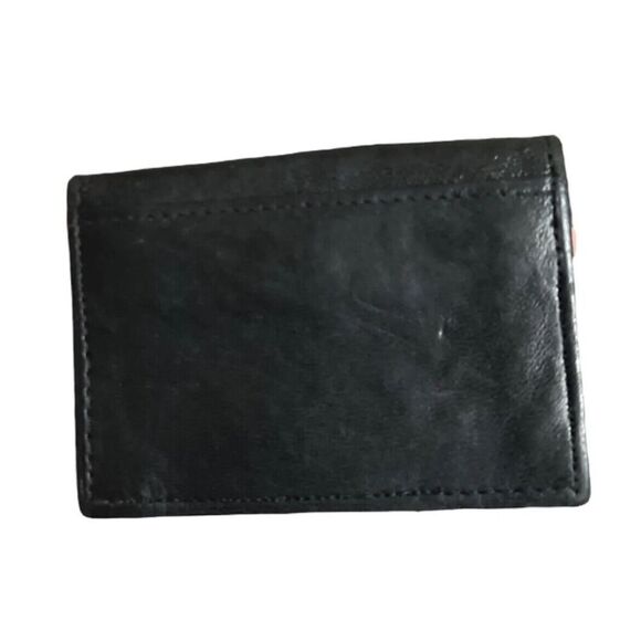 Dsquared2 Black Genuine Leather Bifold Credit Card Cash Money Holder Wallet - Picture 2 of 10